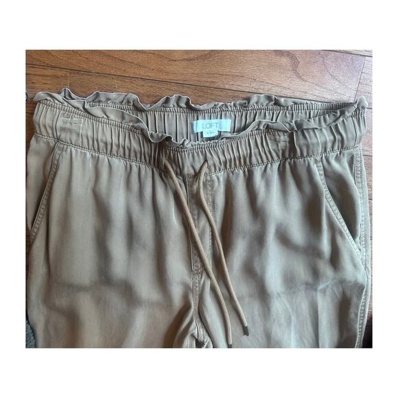 LOFT Medium Emory Taper Pants Drawstring NWOT 100% Lyocell - Picture 5 of 12